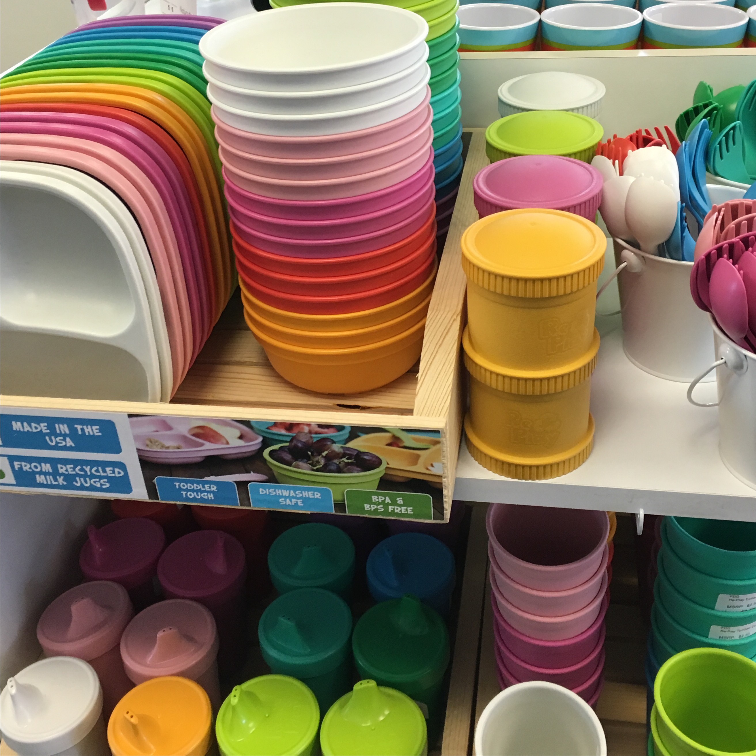 Re-Play No-Spill Sippy Cup Set, Family Tableware Made in the USA from  Recycled Plastic in 2023