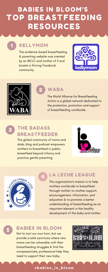 babies in bloom, breastfeeding, resource
